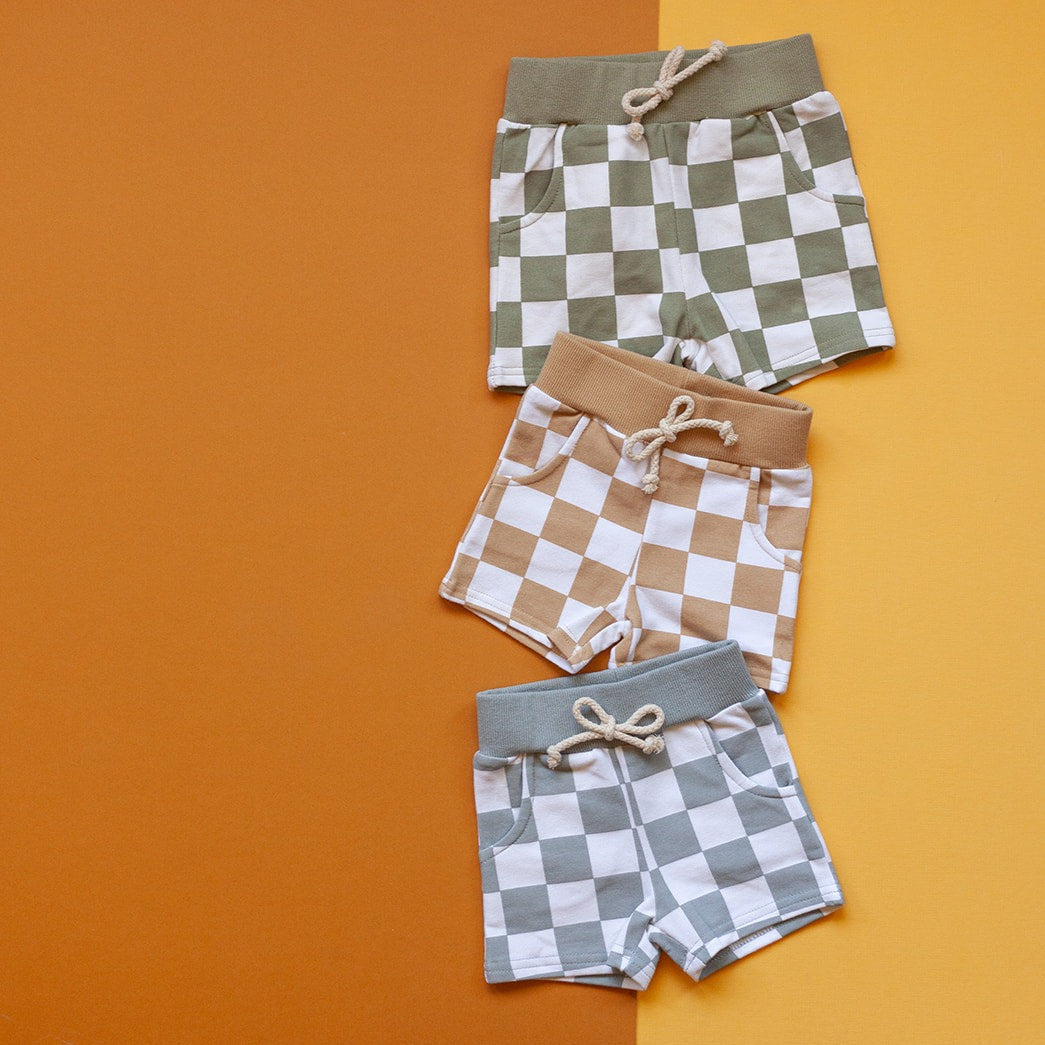 Checkered Shorts - Baby Bear Outfitters