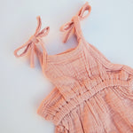 Aurora Tie Romper - Baby Bear Outfitters