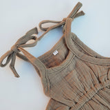 Aurora Tie Romper - Baby Bear Outfitters