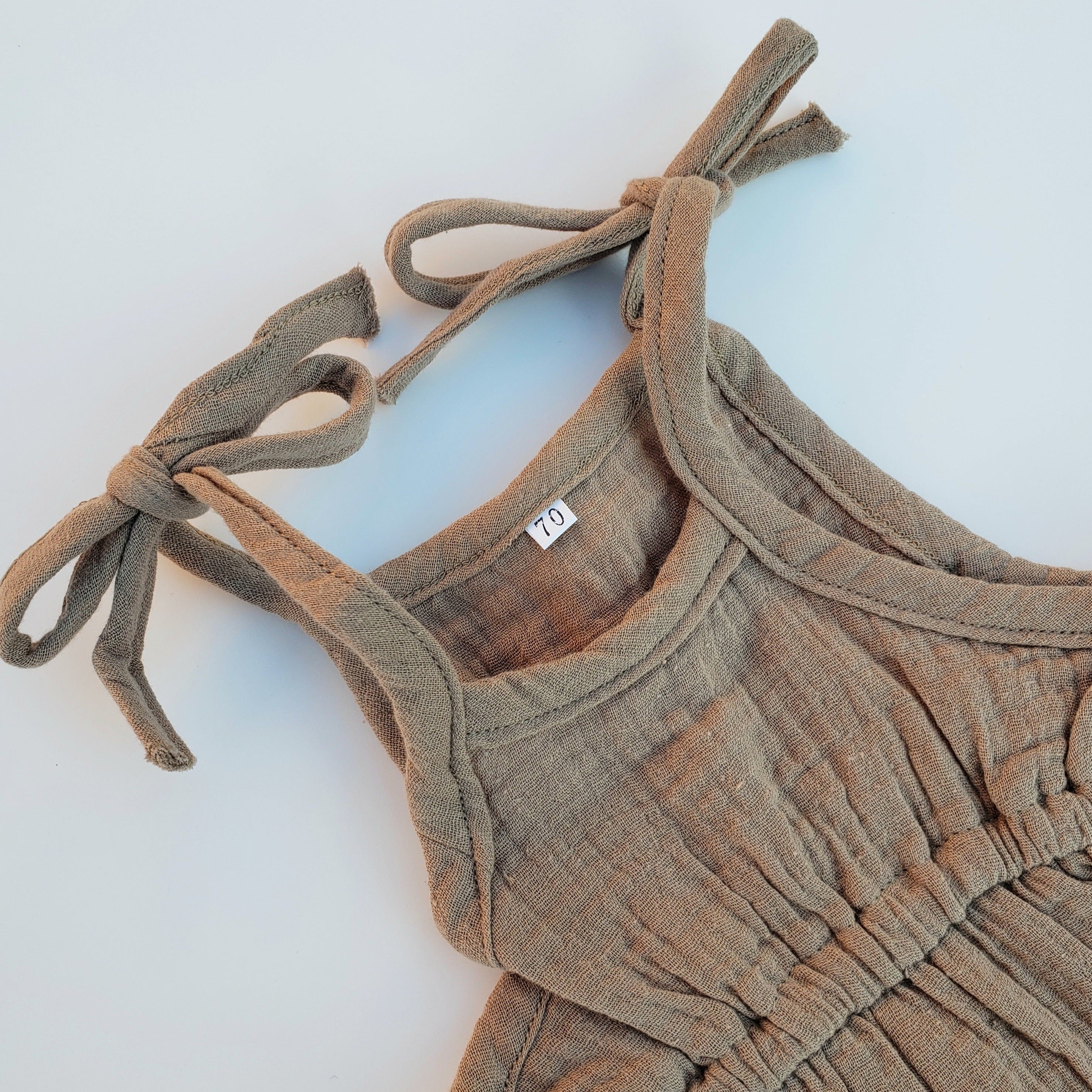 Aurora Tie Romper - Baby Bear Outfitters