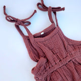 Aurora Tie Romper - Baby Bear Outfitters