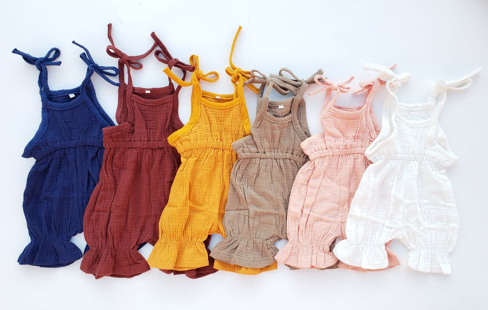 Aurora Tie Romper - Baby Bear Outfitters