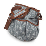 Arrow Print Canvas Diaper Bag - Baby Bear Outfitters
