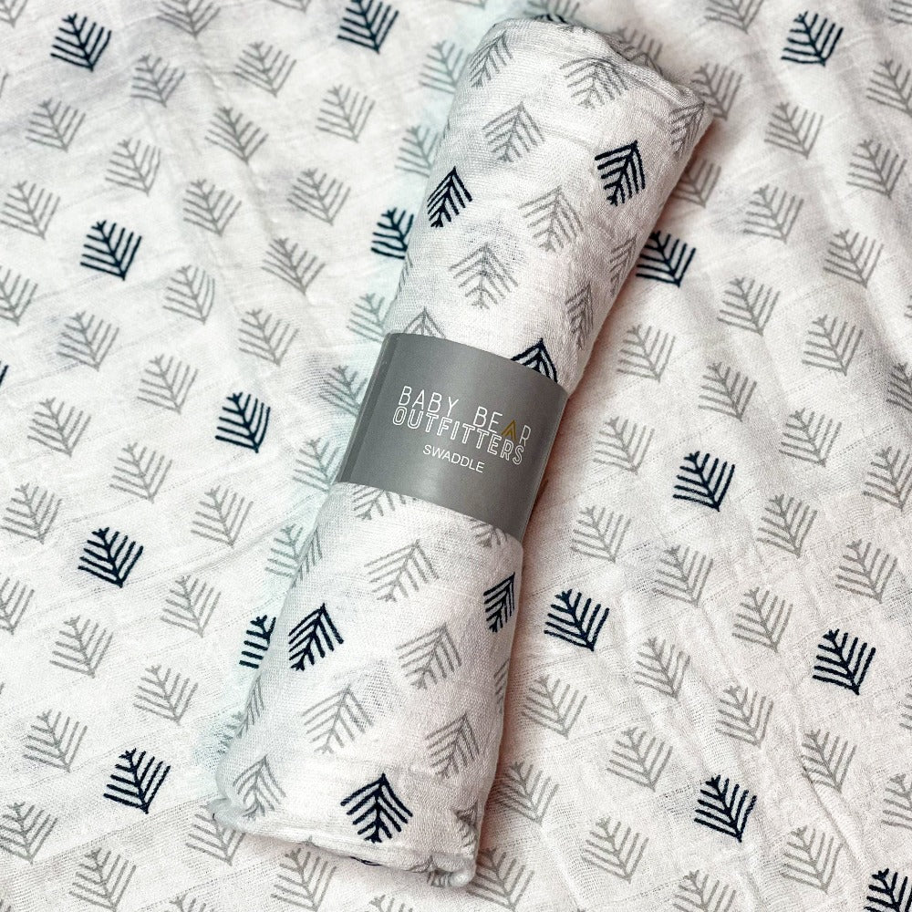 Trees Muslin Swaddle - Baby Bear Outfitters