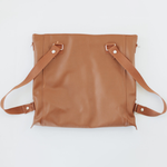 Vegan Leather Diaper Bag Tote | Removable Liner | Washable - Baby Bear Outfitters