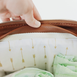 Vegan Leather Diaper Bag Tote | Removable Liner | Washable - Baby Bear Outfitters