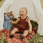 Aurora Tie Romper - Baby Bear Outfitters