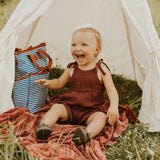 Aurora Tie Romper - Baby Bear Outfitters