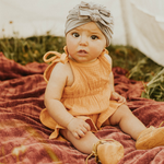 Aurora Tie Romper - Baby Bear Outfitters