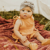 Aurora Tie Romper - Baby Bear Outfitters