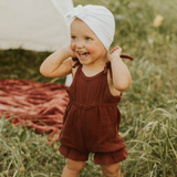 Aurora Tie Romper - Baby Bear Outfitters