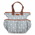 Arrow Print Canvas Diaper Bag - Baby Bear Outfitters
