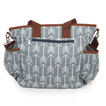 Arrow Print Canvas Diaper Bag - Baby Bear Outfitters