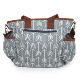 Arrow Print Canvas Diaper Bag - Baby Bear Outfitters