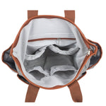Gray Striped Canvas Diaper Bag - Baby Bear Outfitters