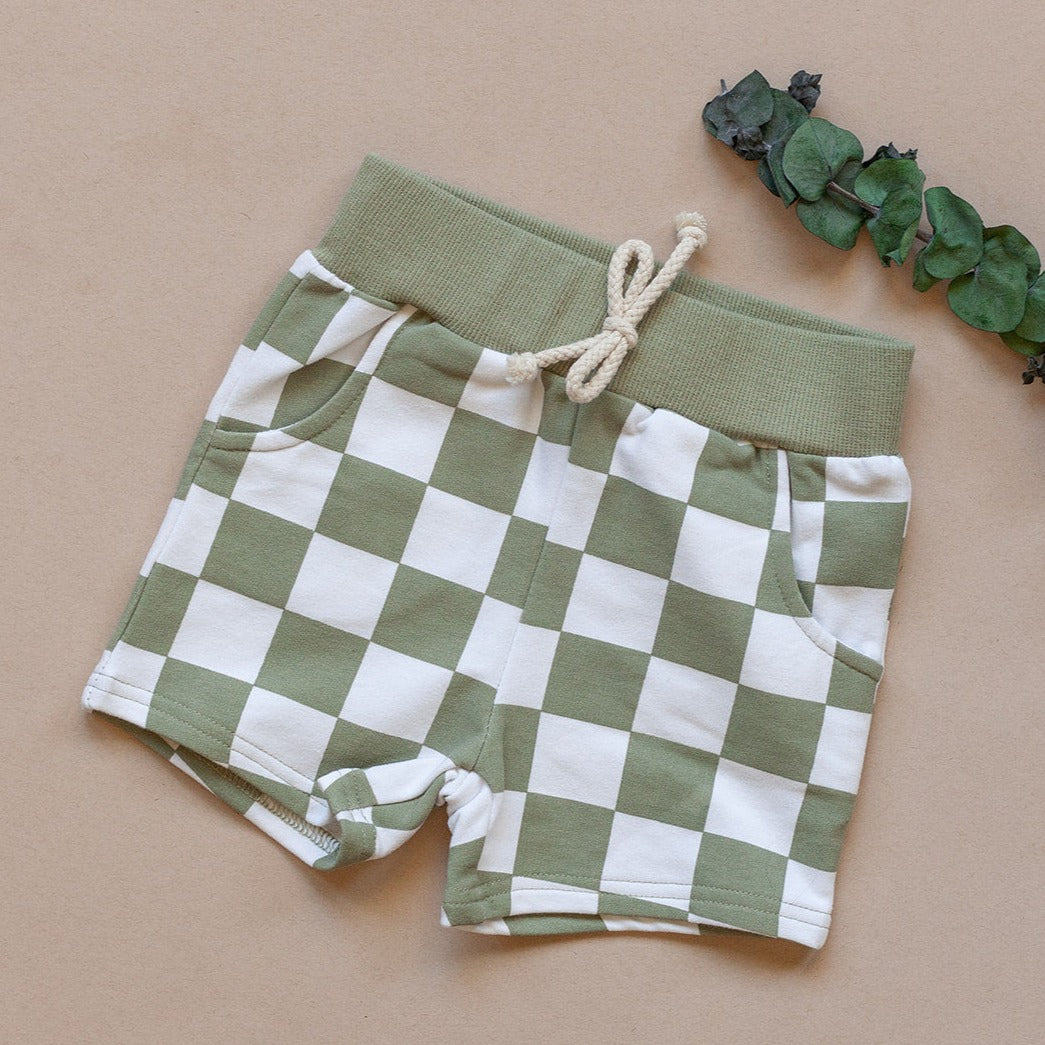 Checkered Shorts - Baby Bear Outfitters