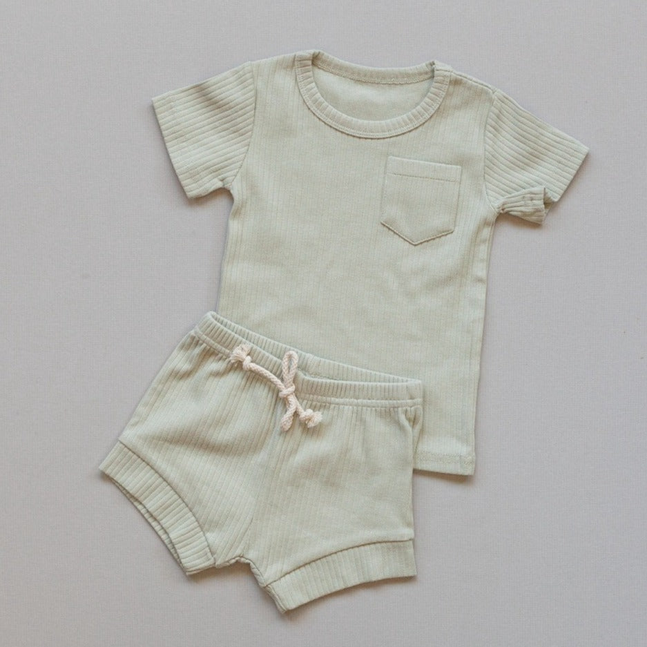 Myla Ribbed Cotton Set - Baby Bear Outfitters