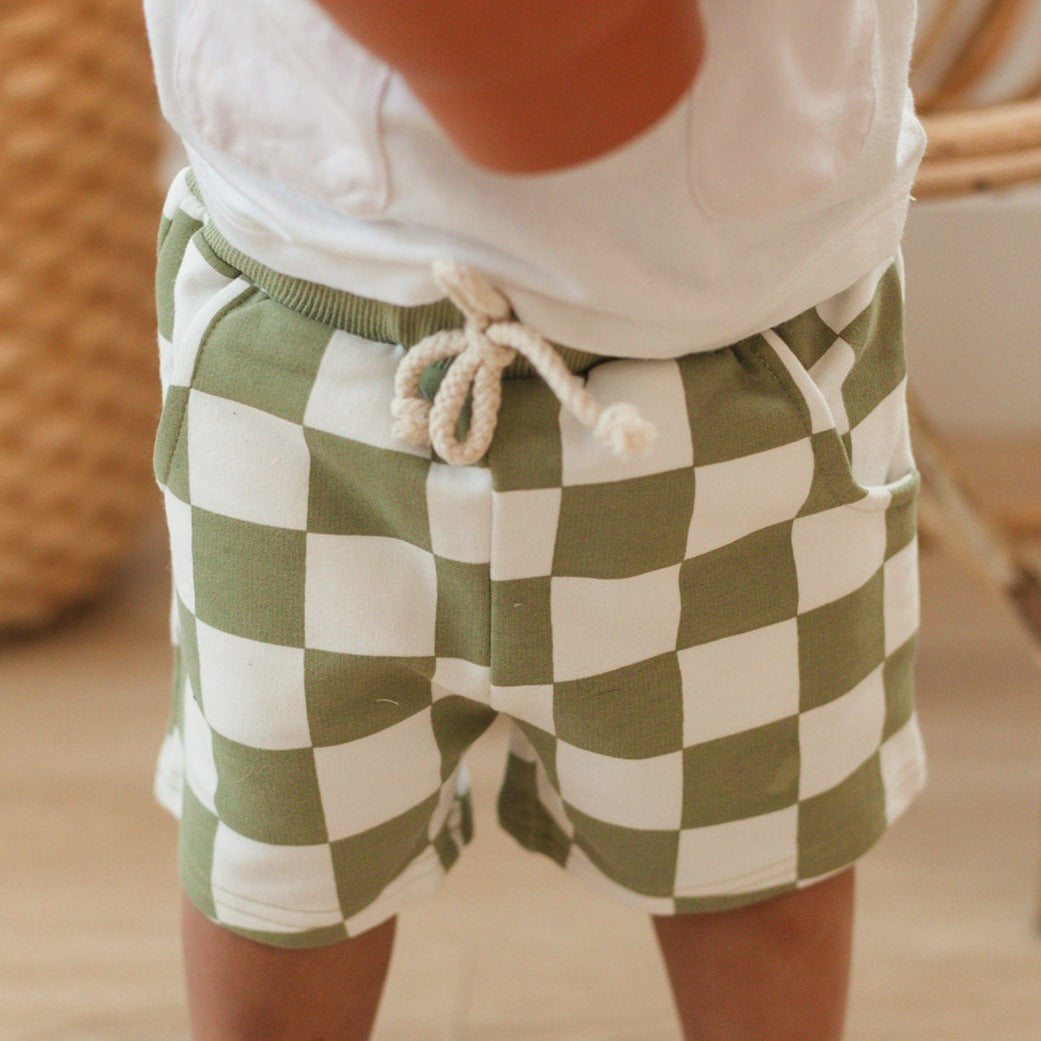 Checkered Shorts - Baby Bear Outfitters