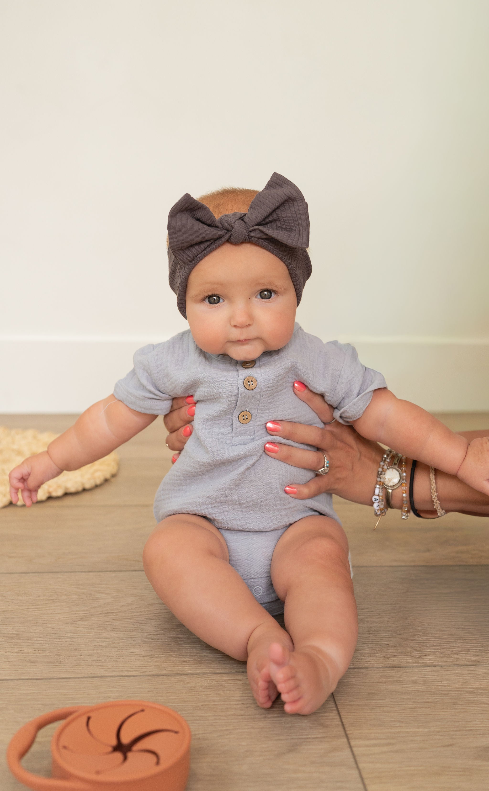Organic Cotton Button Onesie - Baby Bear Outfitters