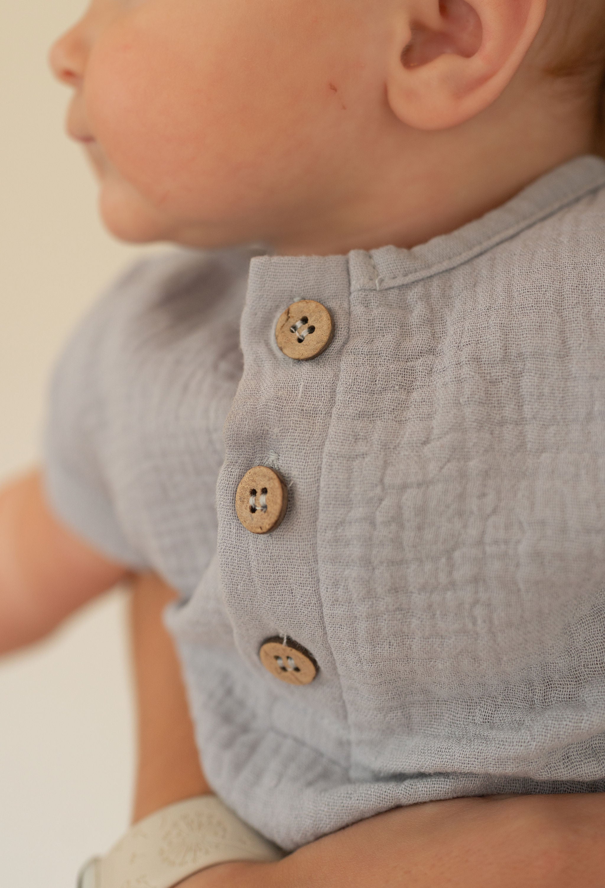 Organic Cotton Button Onesie - Baby Bear Outfitters