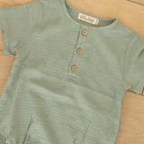 Organic Cotton Button Onesie - Baby Bear Outfitters