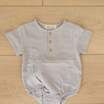 Organic Cotton Button Onesie - Baby Bear Outfitters