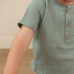 Organic Cotton Button Onesie - Baby Bear Outfitters