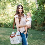 Arrow Print Canvas Diaper Bag - Baby Bear Outfitters