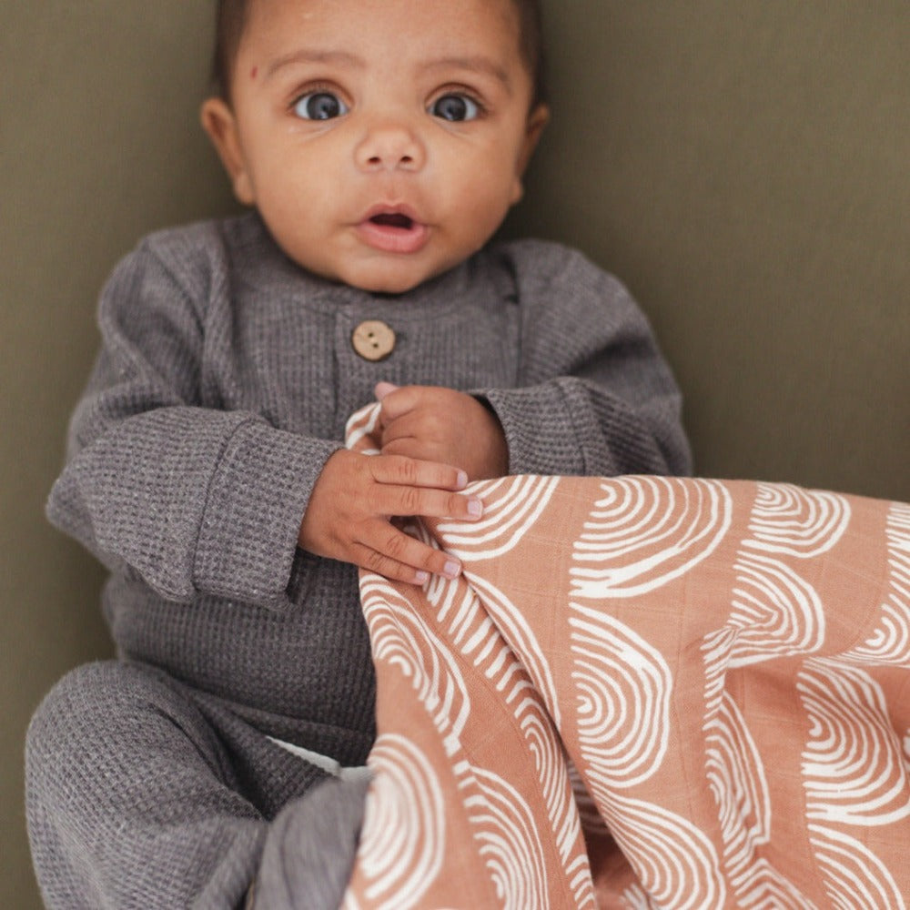 Waffle Receiving Blanket - Baby Bear Outfitters