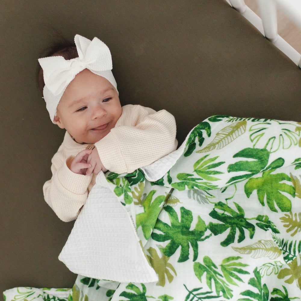 Waffle Receiving Blanket - Baby Bear Outfitters
